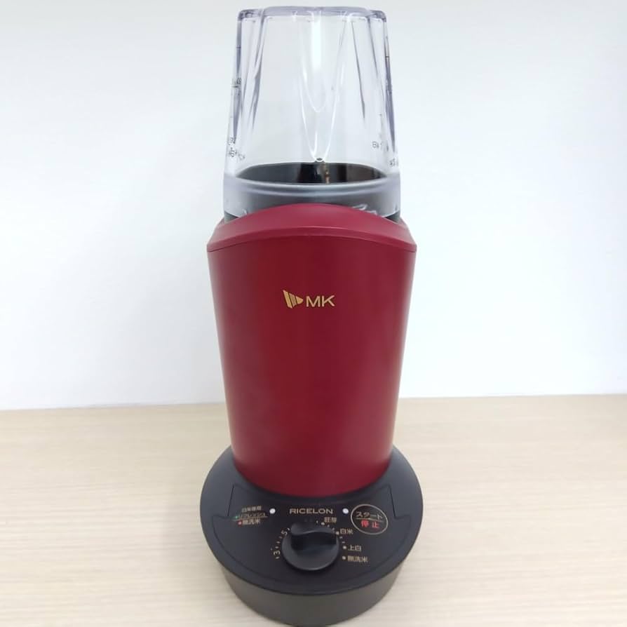 新品 家庭用精米機 小型精米機 【エムケー精工 ライスロン SM-201W 】 エムケー精工 小型精米機 RICELON ワインレッド SM-201R